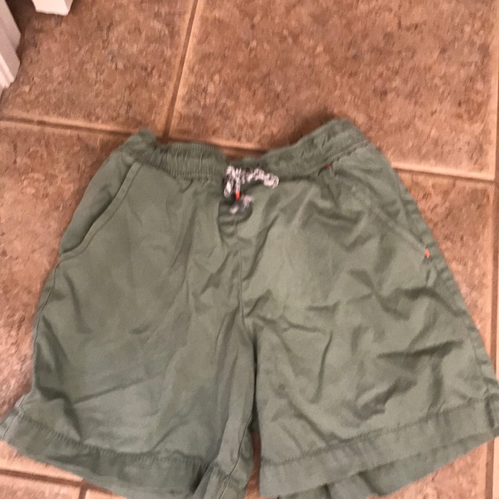 army green shorts